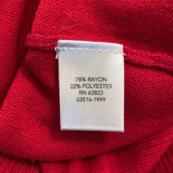 SUPER SEXY Gorgeous red long sleeve sweater from CHRISTOPHER & BANKS. - Picture 9 of 10